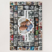 Mamma & Pappa 30-årsjubileum familjefoto collage