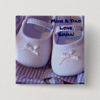 Mamma & Pappa älskar Bebis Namn! knappar Barnstövl