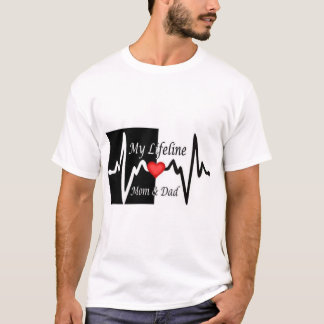 Mamma & Pappa 💗 Baby T-Shirt - Söt, Mjukt och Ful