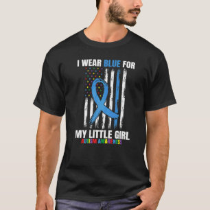 Mamma Pappa Blå För Liten Flickas Dotter Autism Me T Shirt