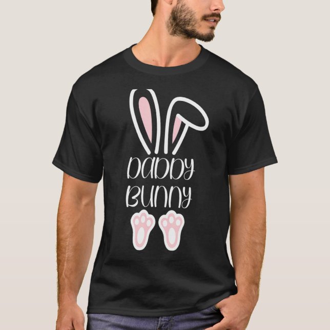 Mamma pappa Bunny Påsk Dag Pappa Pregnant Mamma Ma T Shirt (Framsida)