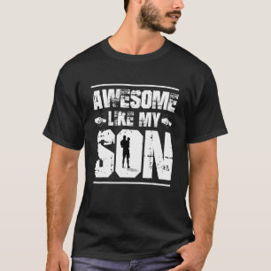 Mamma Pappa Citat Fantastisk som min son Lycklig F T Shirt