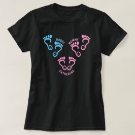 Mamma Pappa Dotter Fotspår T Shirt