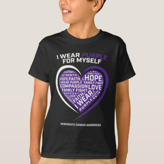 Mamma Pappa Grandma Grandpa Lila Pancreatic Cancer T Shirt
