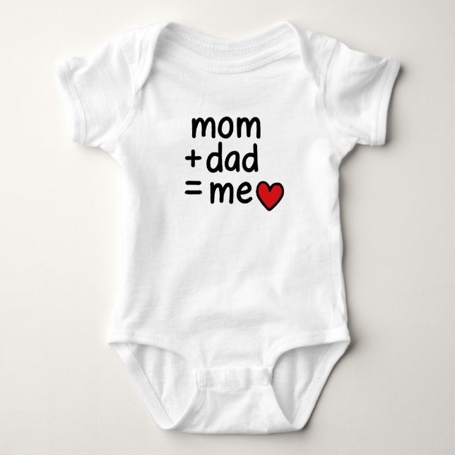 Mamma + Pappa = Jag  T Shirt (Framsida)