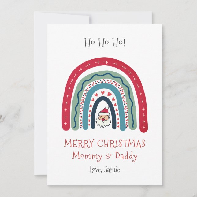 Mamma pappa Jul från Baby Card Julkort (Framsida)