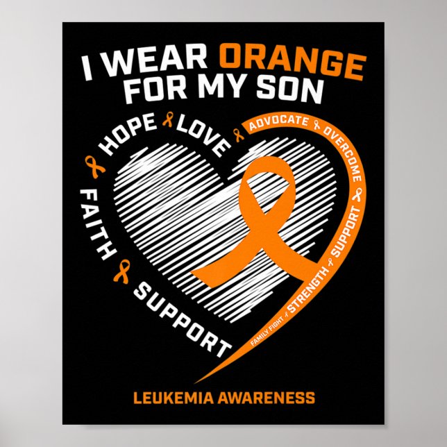 Mamma Pappa Leukemia Awareness Son Leukemia Awaren Poster (Framsidan)
