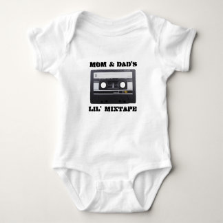 Mamma & Pappa Lil'MixTape Baby Jersey, White T Shirt