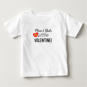 Mamma & Pappa Little Valentine Cute Heart T Shirt
