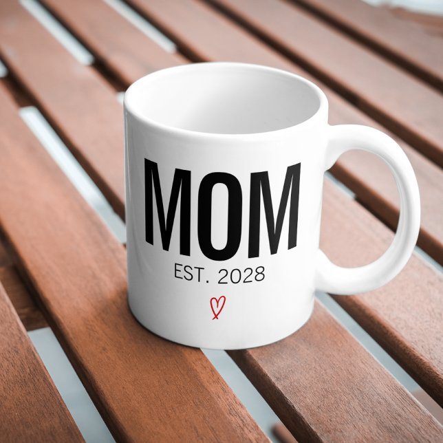 Mamma & Pappa Mugg, Matching Anpassningsbar Gift f Kaffemugg (mom and dad mug, matching mom and dad gift, personalized parents mug, baby shower gift mug,)