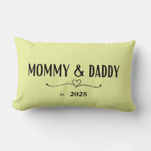 Mamma & pappa - New Parent Keepsaké Décor Lumbarkudde