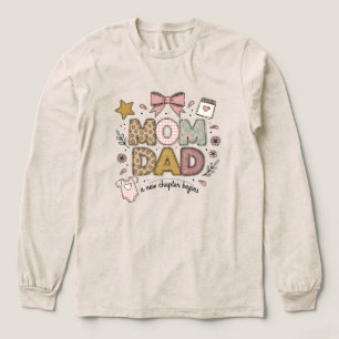 Mamma Pappa Nytt kapitel börjar Söt baby-design T Shirt
