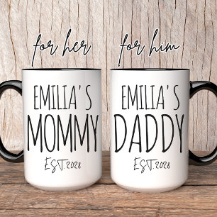 Mamma & pappa Personlig mugg New mamma Gift