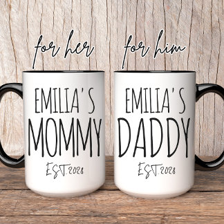 Mamma & pappa Personlig mugg | New mamma Gift