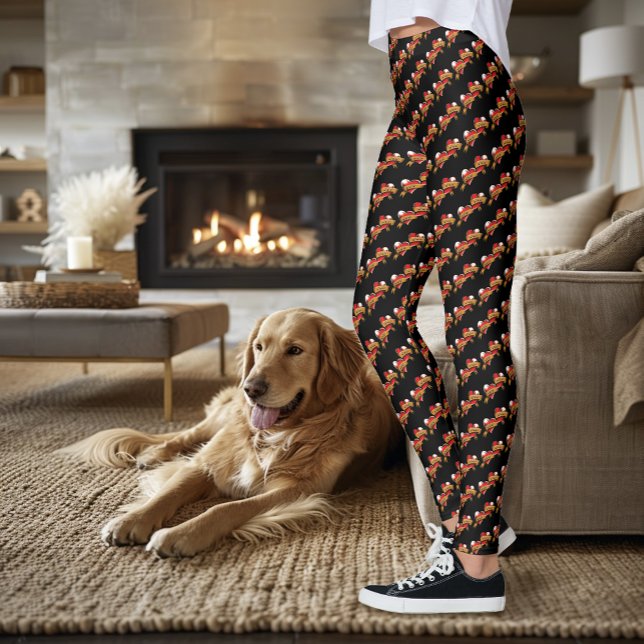 Mamma Pappa Red Hearts Tattoo Leggings (Skapare uppladdad)