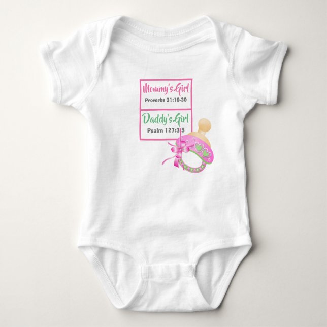 Mamma & Pappor Girl (Scriptures Bodydress T Shirt (Framsida)