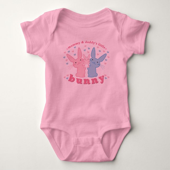 Mamma & Pappor Little Bunny T Shirt (Framsida)