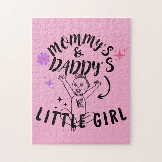 Mamma & Pappor Little Girl Pussel (Vertikal)