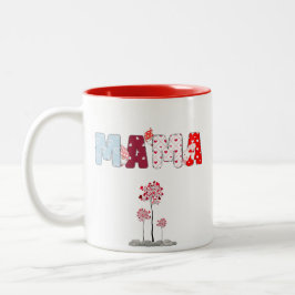 Mamma Patchwork Heart Mugg - Cute Mor's Day Gift