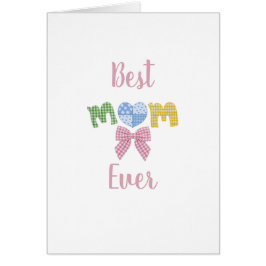 Mamma Patchwork Mors dag Födelsedagsgratulationsko Hälsningskort