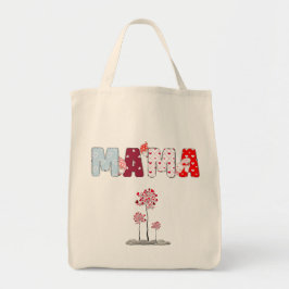 Mamma Patchwork Tote - Heart & Blommigt Mor's Day Tygkasse