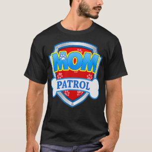 Mamma Patrol Hund Mamma Pappa Funny Gift Födelseda T Shirt