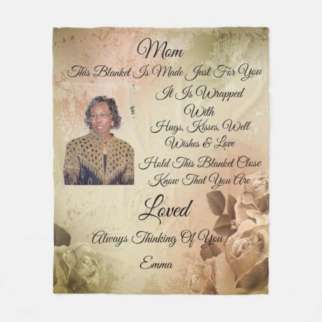 Mamma personalize Fleece Blanket (Framsidan)