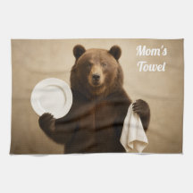 Mamma Personlig Bear Kitchen Towel