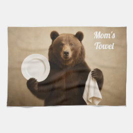 Mamma Personlig Bear Kitchen Towel Kökshandduk