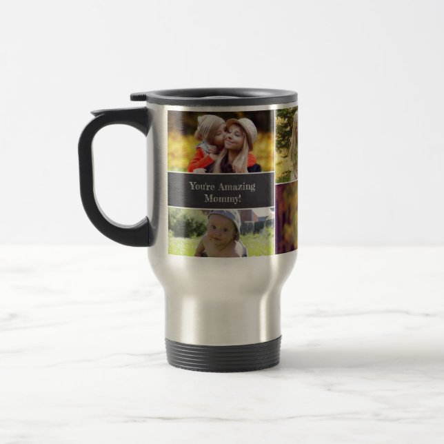 Mamma personlig, fotocollage resemugg (Vänster)