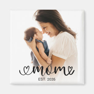 Mamma Personlig Fotogåva Magnet
