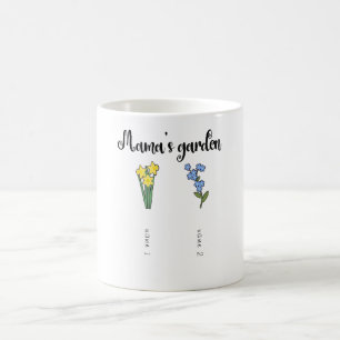 Mamma personlig med 2 barnbarn kaffemugg