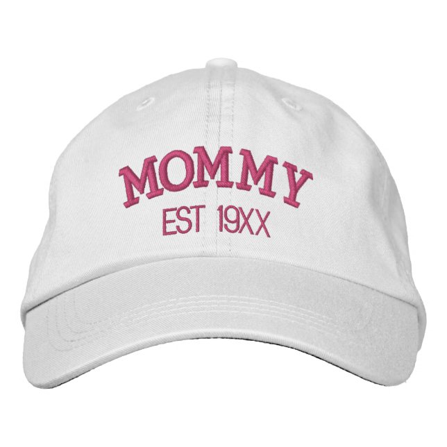 Mamma Personlig Morsdag Present Anpassad Text Broderad Keps (Framsida)
