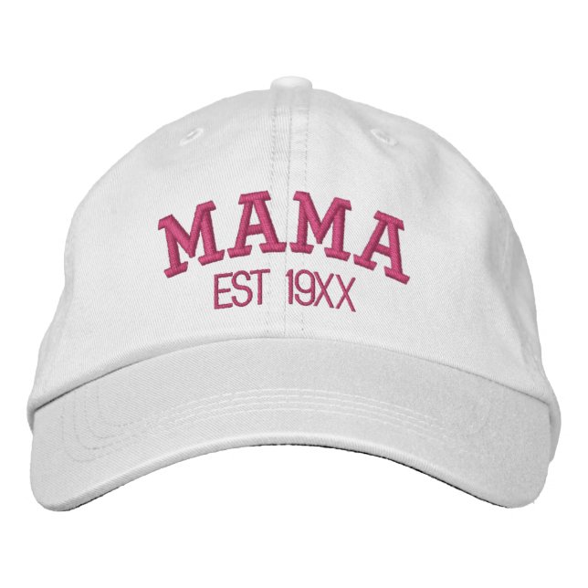 Mamma Personlig Morsdag Present Anpassad Text Broderad Keps (Framsida)