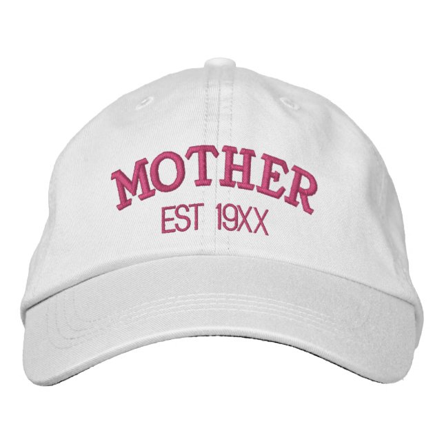 Mamma Personlig Ny Mamma Present Anpassad Text Broderad Keps (Framsida)