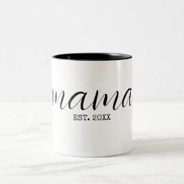 Mamma Personlig Två-Tonad Mugg