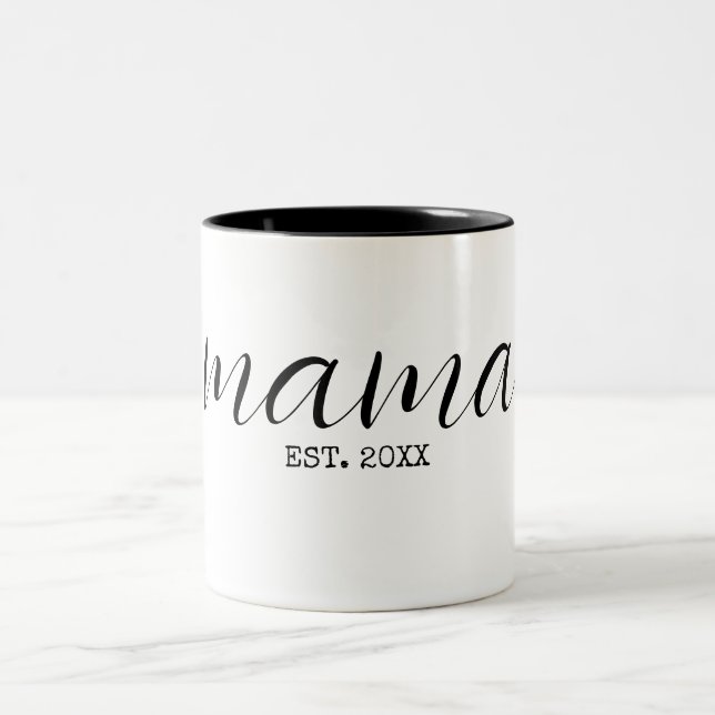 Mamma Personlig Två-Tonad Mugg (Center)