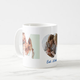 MAMMA Photo Brev Est. Första gången Mor Kaffemugg