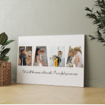 Mamma Photo Collage 4 Foton | Mors dag Gift Canvastryck<br><div class="desc">Det här är ett utsträckt kanvastryck med 4 foton tillsammans med ett anpassningsbar-meddelande. Det här är perfektens gåva till mamma för mors dag,  hennes födelsedag eller jul.</div>