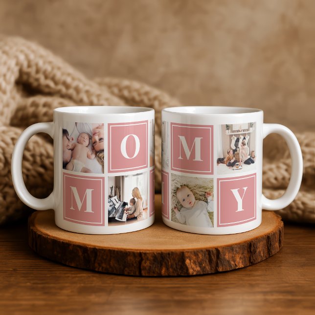 Mamma Photo Collage Anpassningsbar Giant Coffee Mu Jumbo Mugg (Skapare uppladdad)