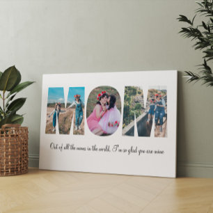 Mamma Photo Collage Canvas