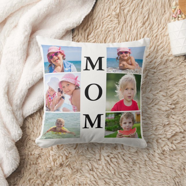 Mamma Photo Collage Dekorativ kudde (Filt)