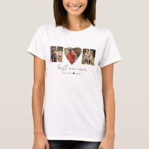 Mamma Photo Collage Heart Photo Mors dag T-Shirt