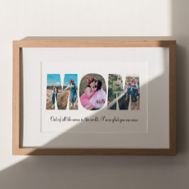 Mamma Photo Collage Poster