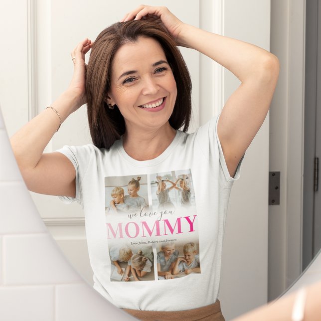 Mamma Photo Collage T-Shirt (Skapare uppladdad)