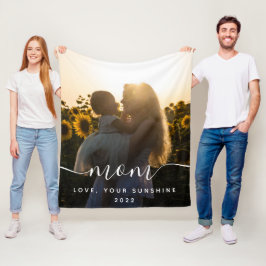 Mamma Photo Fleece Blanket