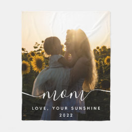 Mamma Photo Fleece Blanket