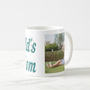 Mamma Photo grönt text Kaffe Mugg