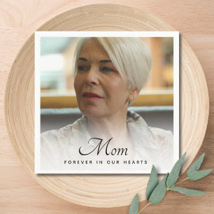 Mamma Photo Memorial Tribute Pappersservett