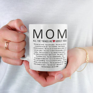Mamma Photo Sak vi Kärlek om dig Mors dag Kaffemugg